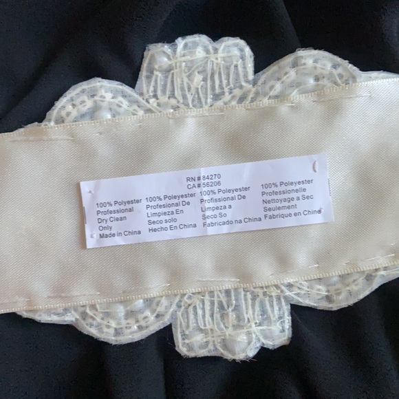 David’s Bridal Pearl and Rhinestone Ivory Sash main image 14